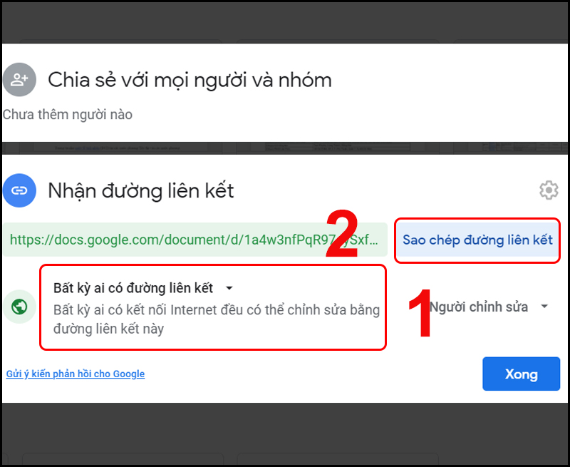 Sao chép đường liên kết